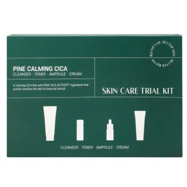 Набір мініверсій засобів з екстрактом голок сосни Round Lab Pine Calming Cica Trial Kit